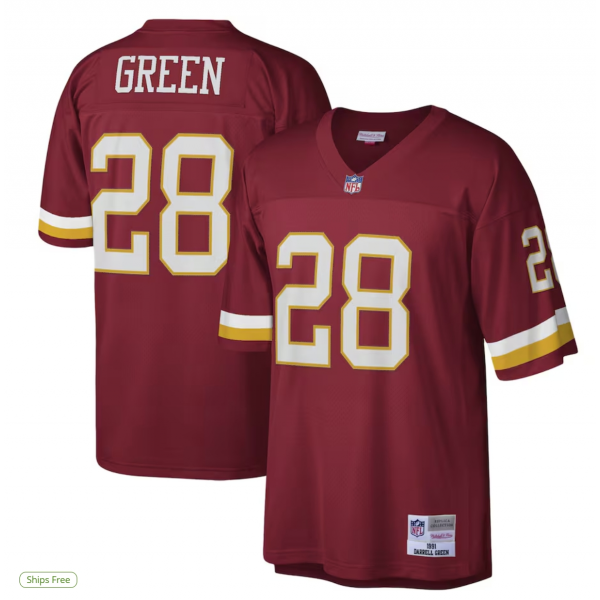 Men's Washington Football Team Darrell Green Mitchell & Ness Burgundy Legacy Replica Jersey