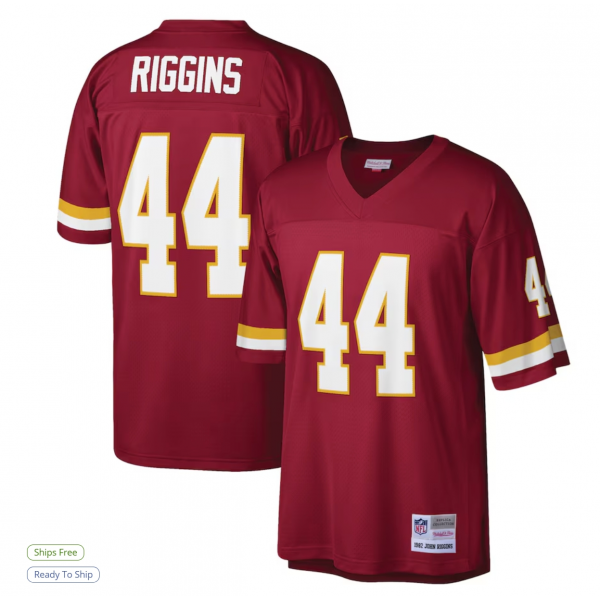 Men's Washington Football Team John Riggins Mitchell & Ness Burgundy Legacy Replica Jersey