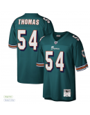 Men's Miami Dolphins Zach Thomas Mitchell & Ness Aqua Legacy Replica Jersey