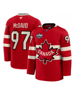 Men's Canada Connor McDavid Fanatics Red 2025 4 Nations Face-Off Premium Jersey