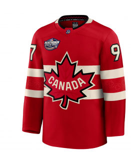 Men's Canada Connor McDavid Fanatics Red 2025 4 Nations Face-Off Premium Jersey