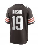 Men's Cleveland Browns Bernie Kosar Nike Brown Game Retired Player Jersey