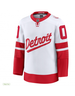 Men's Detroit Red Wings Fanatics White 2025 NHL Stadium Series Premium Custom Jersey