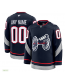 Men's Columbus Blue Jackets Fanatics Navy 2025 NHL Stadium Series Premium Custom Jersey