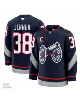 Men's Columbus Blue Jackets Boone Jenner Fanatics Navy 2025 NHL Stadium Series Premium Player Jersey