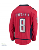 Men's Washington Capitals Alexander Ovechkin Fanatics Red Captain Patch Home Breakaway Jersey