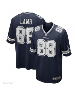 Men's Dallas Cowboys CeeDee Lamb Nike Navy Game Jersey