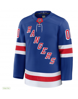 Men's New York Rangers Fanatics Blue Home Breakaway Custom Jersey