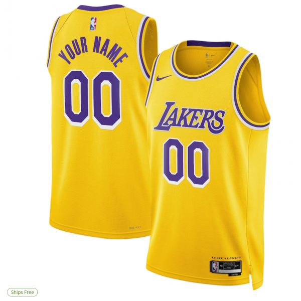 Unisex Los Angeles Lakers Nike White Swingman Custom Jersey - Association Edition