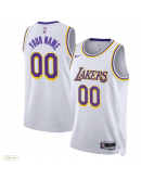 Unisex Los Angeles Lakers Nike White Swingman Custom Jersey - Association Edition