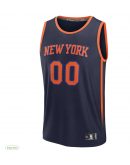 Men's New York Knicks Fanatics Navy Fast Break Custom Jersey - Statement Edition