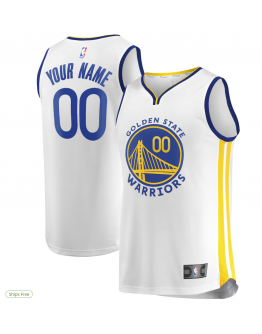 Men's Golden State Warriors Fanatics Royal Fast Break Custom Replica Jersey - Icon Edition